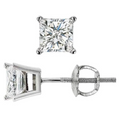 1/4 Carat Princess Cut Diamond Martini Studs
