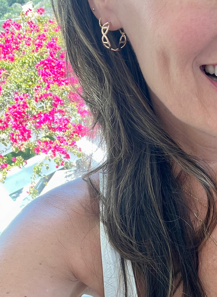 Lauren Hammered Hoops