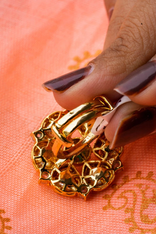 Aarashi Gold Plated Fusion Adjustable Ring