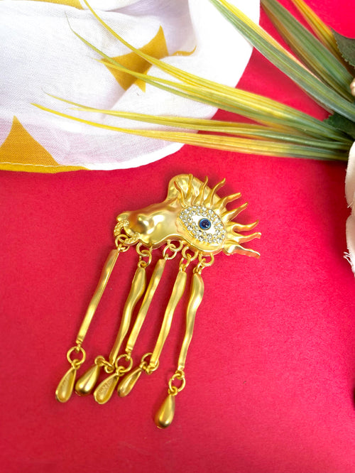AD Evil Eye Facia Brooch