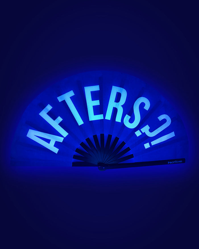 Afters?! UV Reactive Hand Fan