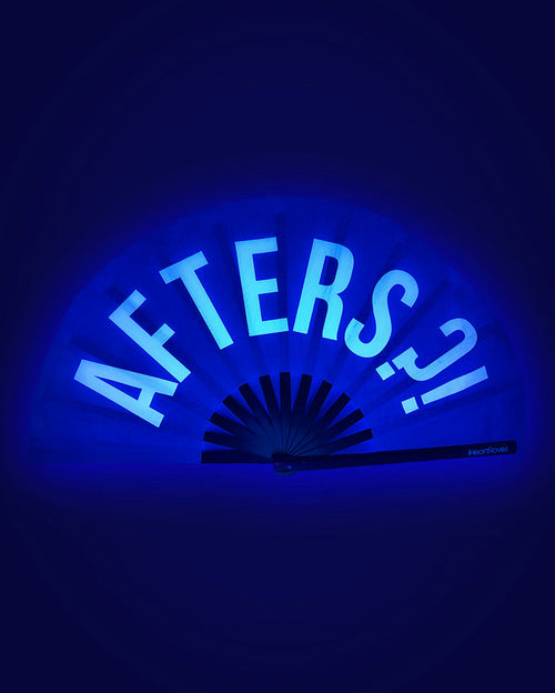 Afters?! UV Reactive Hand Fan