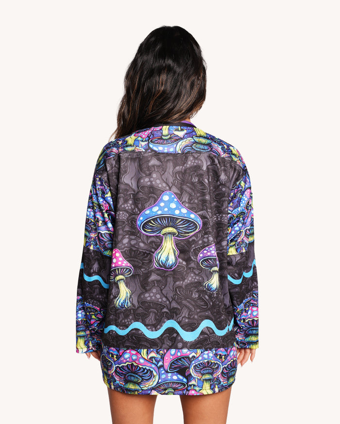 All These Shroomies UV Reactive Hockey Jersey