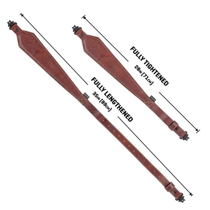 Allen Heritage Deer Deboss Sling with Sling Swivel Leather Brown 35"