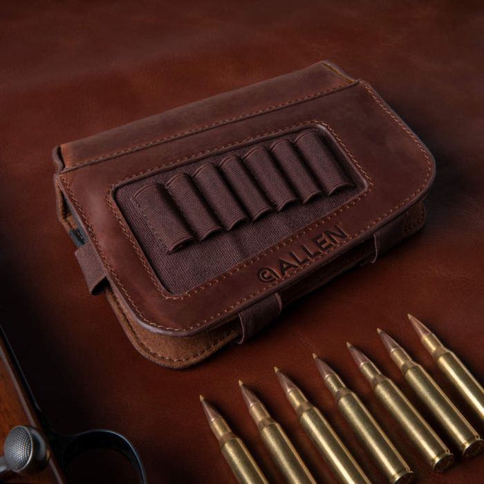Allen Westcliff Cartridge Carrier 223 Remington, 300 Winchester Magnum 7 Rounds Full Grain Leather Brown