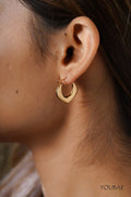 Anaya Hoops, Anti-Tarnish Steel Earrings