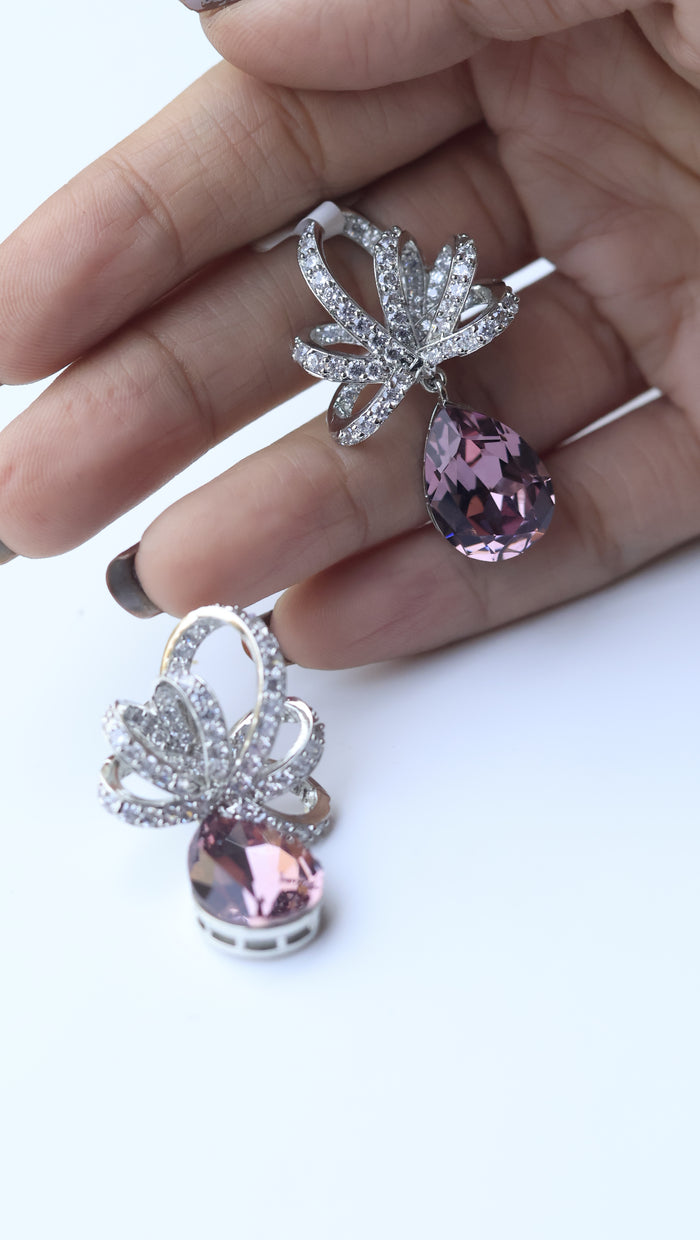 Apoli Swarovski Look Alike AD Earrings