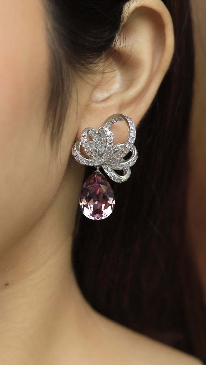 Apoli Swarovski Look Alike AD Earrings