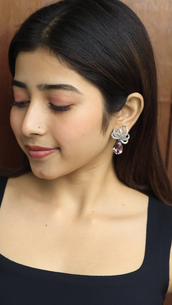 Apoli Swarovski Look Alike AD Earrings