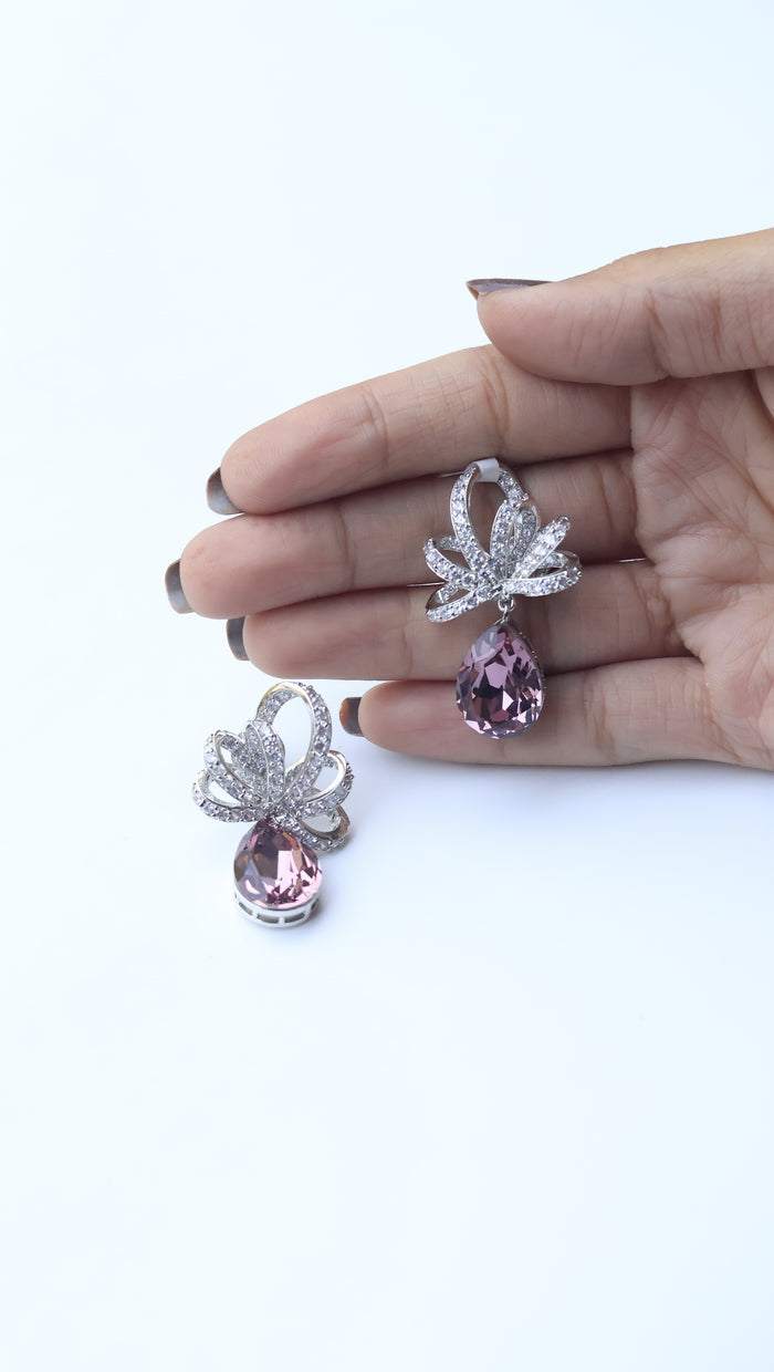 Apoli Swarovski Look Alike AD Earrings