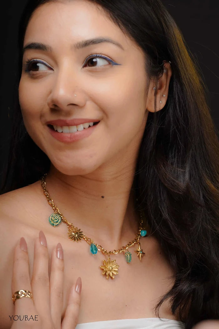 Aqua Flora Anti Tarnish Neckpiece