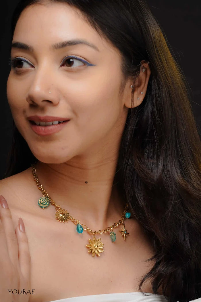 Aqua Flora Anti Tarnish Neckpiece
