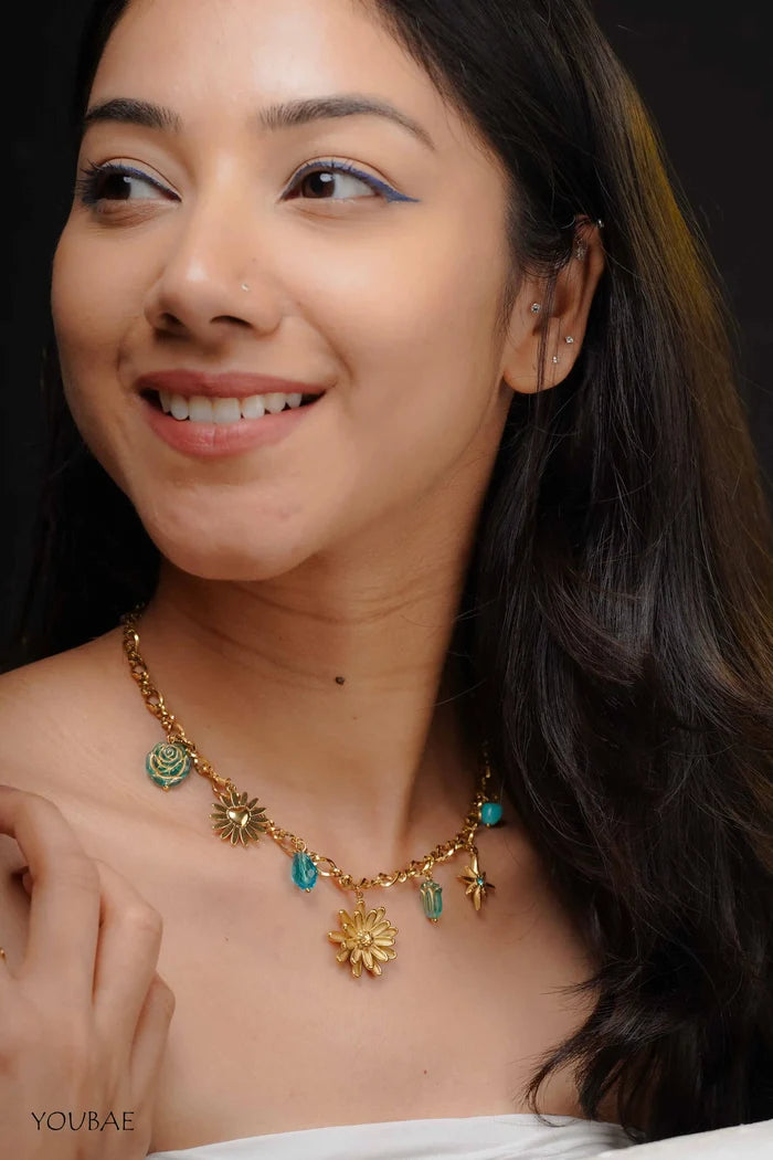Aqua Flora Anti Tarnish Neckpiece