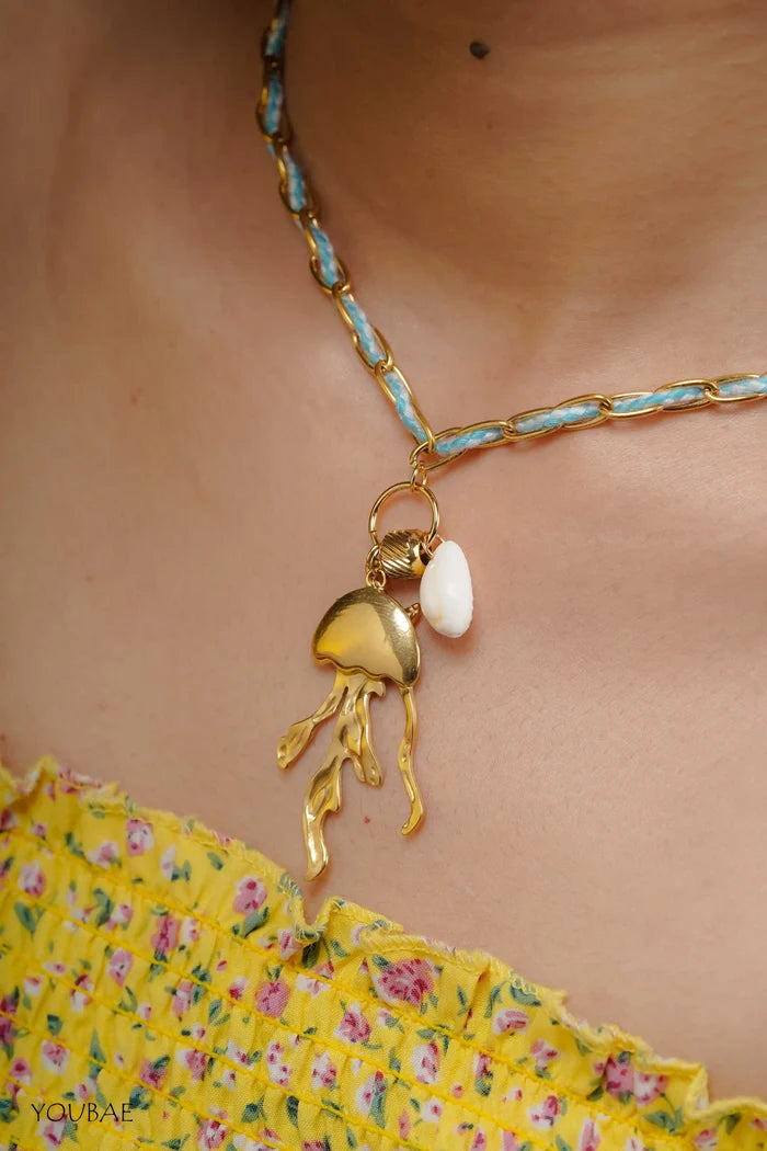 Aqua Octo Statement Anti Tarnish Neckpiece