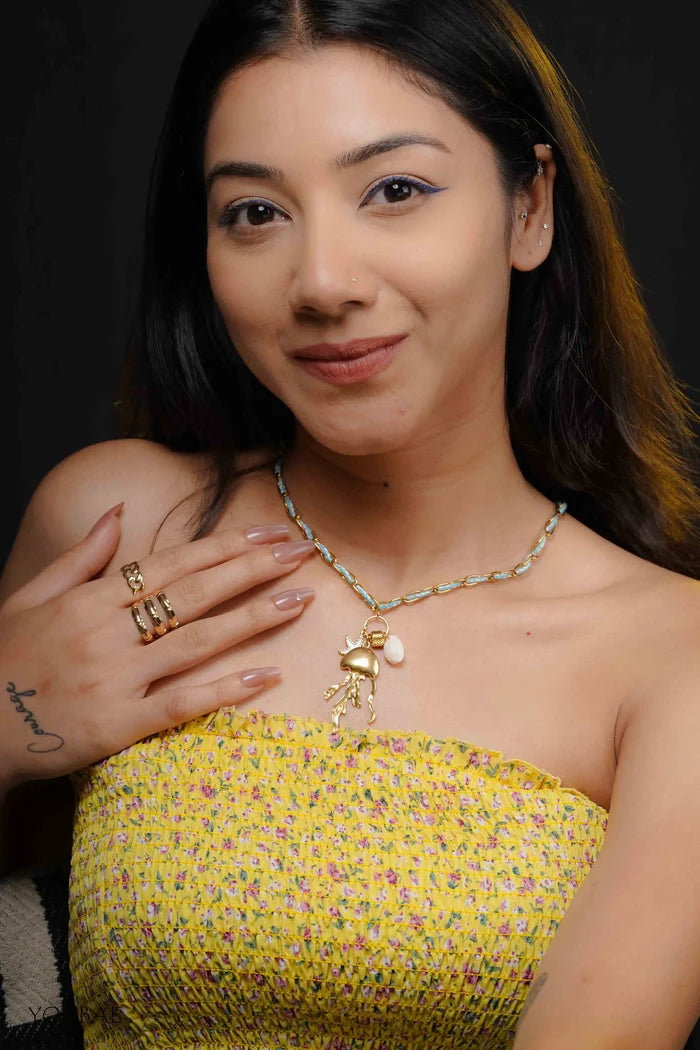 Aqua Octo Statement Anti Tarnish Neckpiece