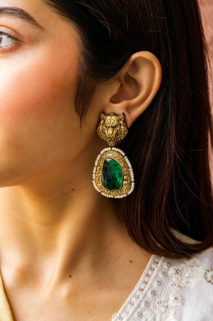 Arhana Gold Plated Fusion Earrings
