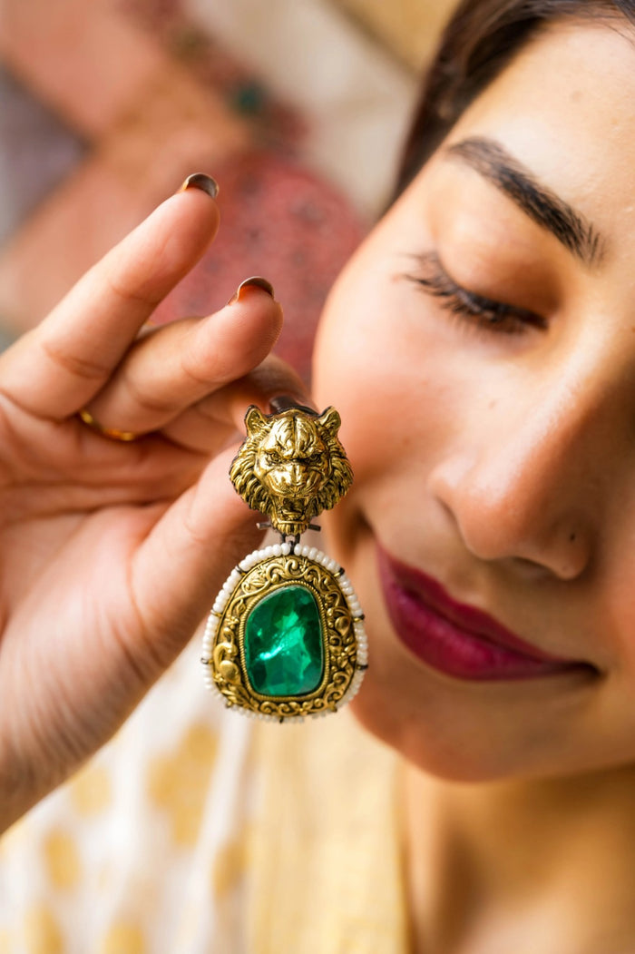 Arhana Gold Plated Fusion Earrings
