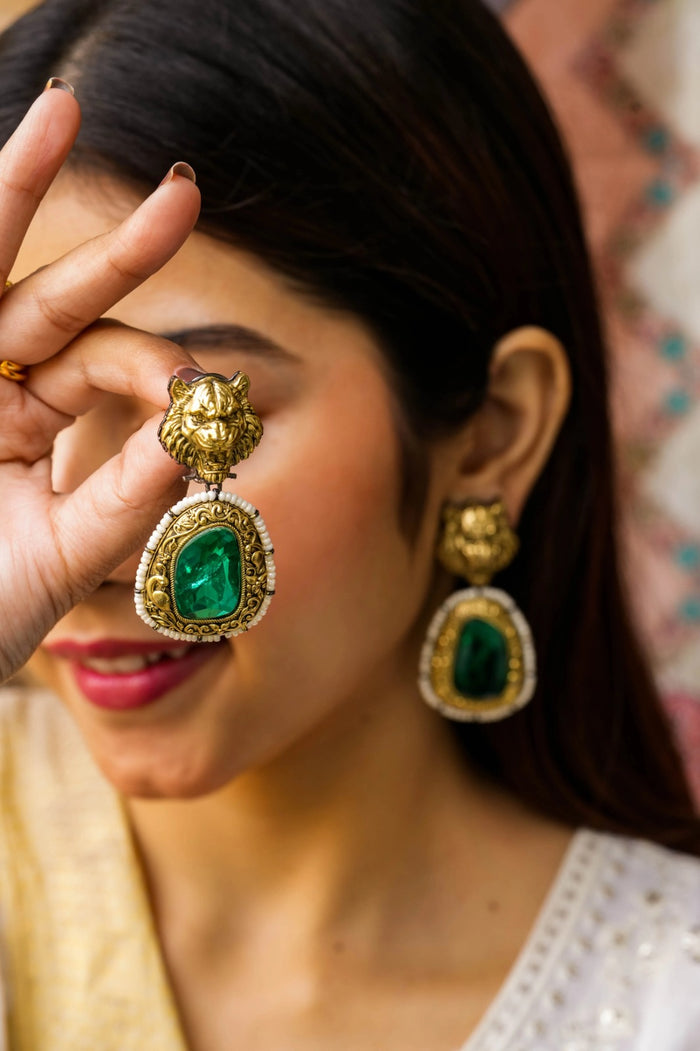 Arhana Gold Plated Fusion Earrings