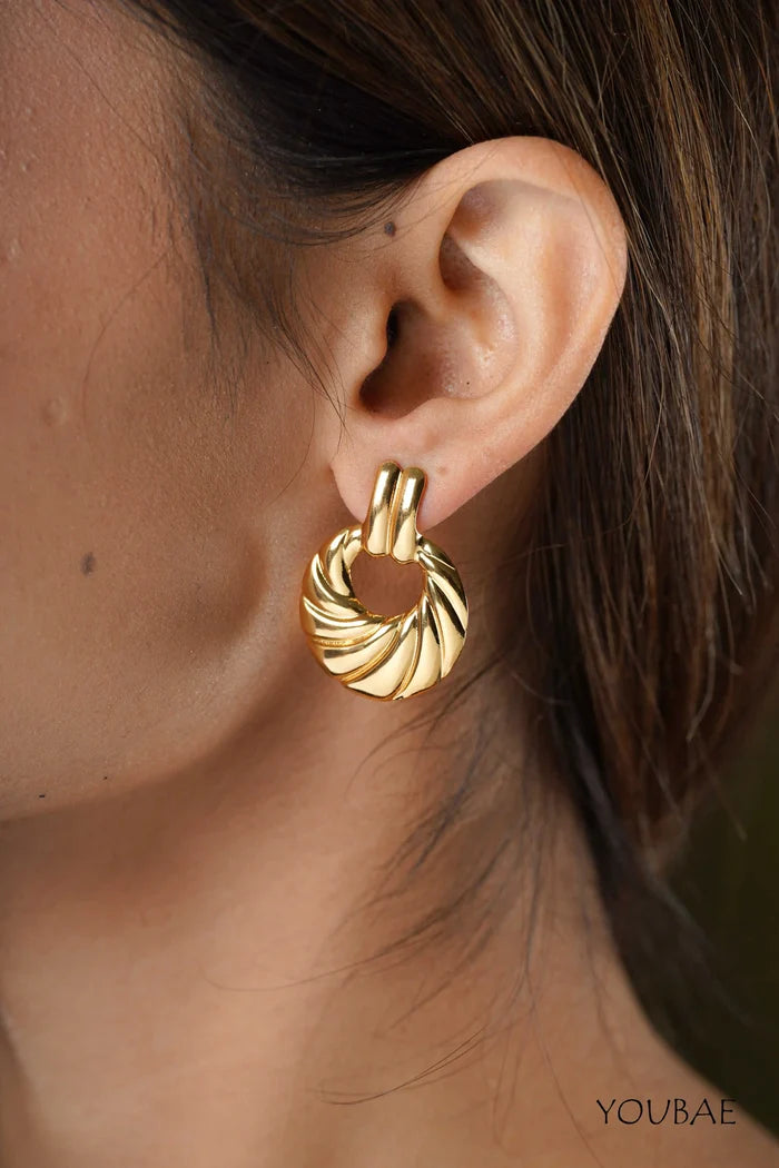 Aria Studs, Anti-Tarnish Steel Earrings