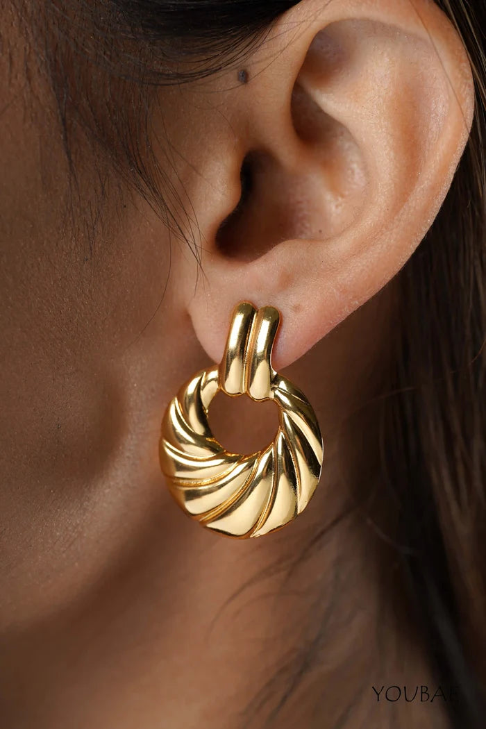 Aria Studs, Anti-Tarnish Steel Earrings