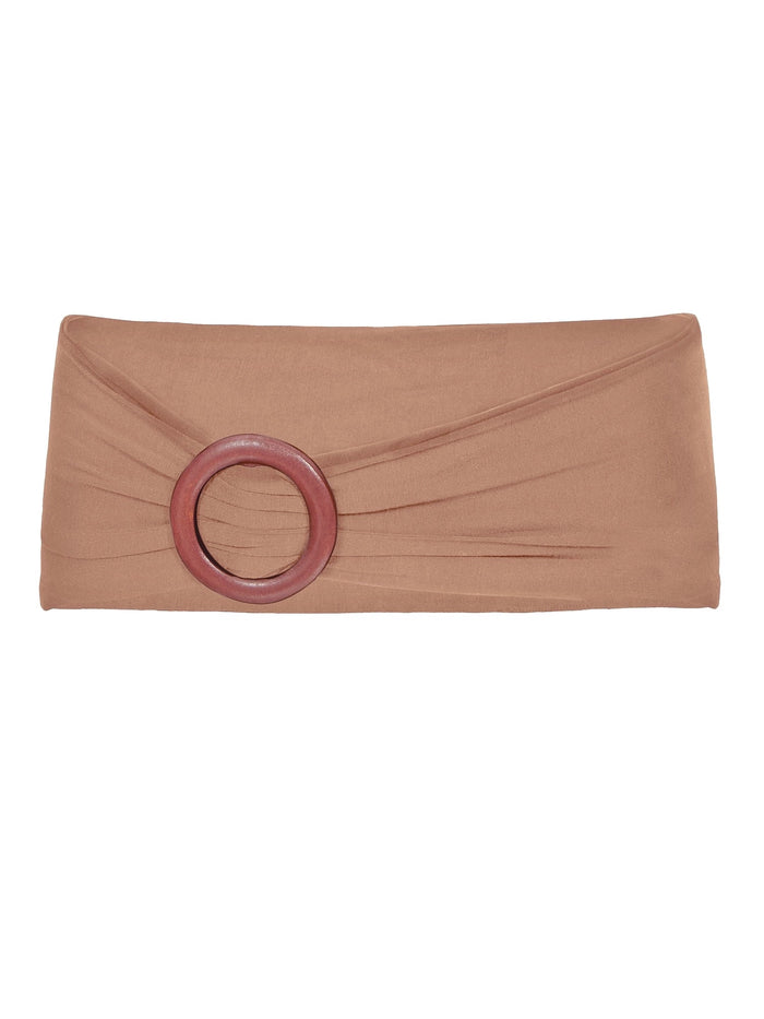Bamboo Belt with Buckle - Toffee
