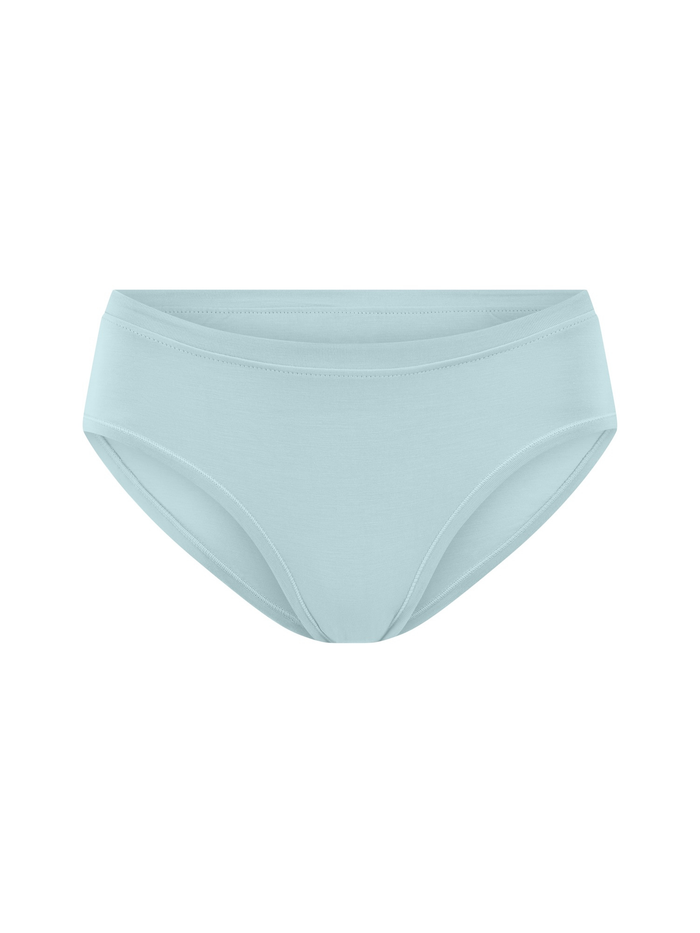 Light blue underwear on a white background