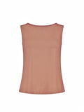 Bamboo Boat Neck Singlet - Toffee