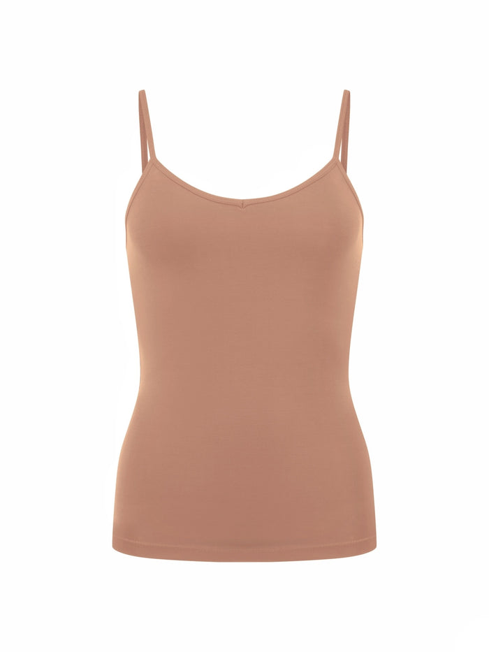 Bamboo Body Singlet - Toffee
