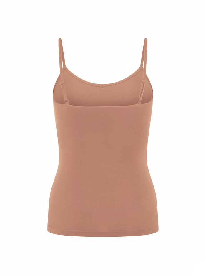 Bamboo Body Singlet - Toffee