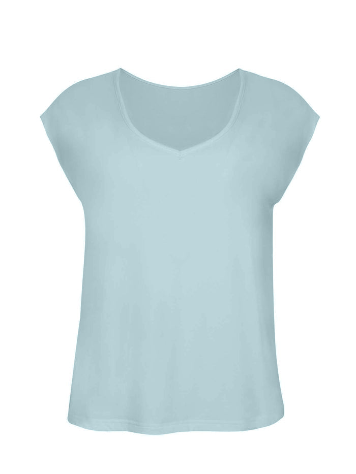 Bamboo Boxy T-Shirt - Topaz