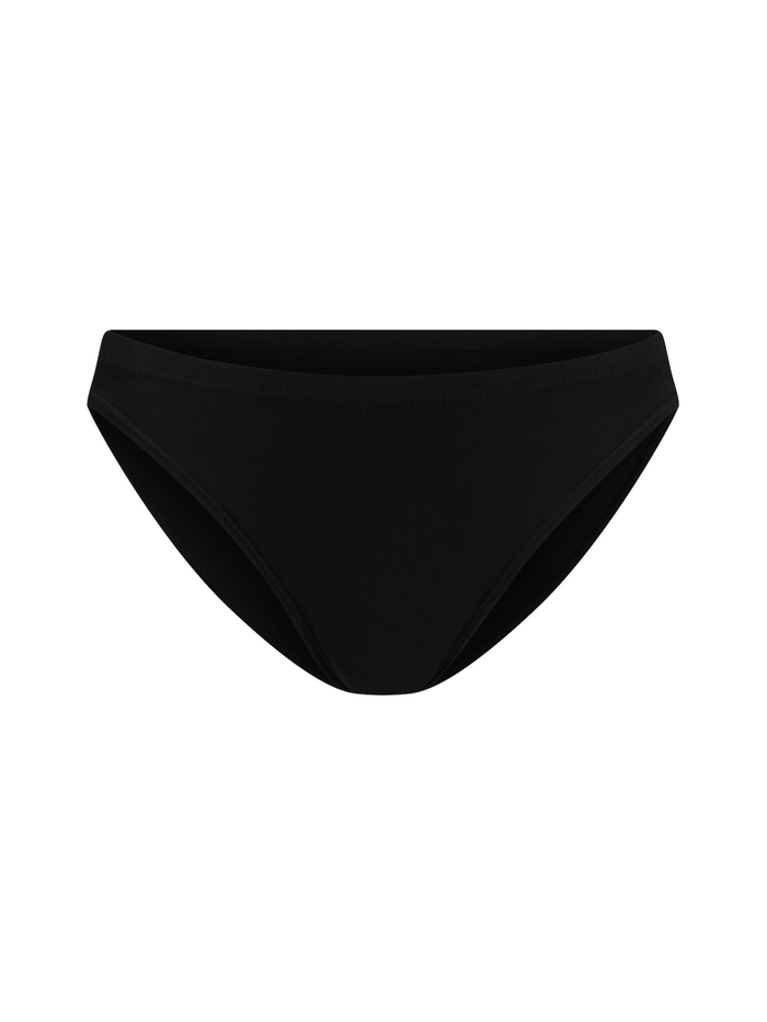 Bamboo black bikini bottom on a white background