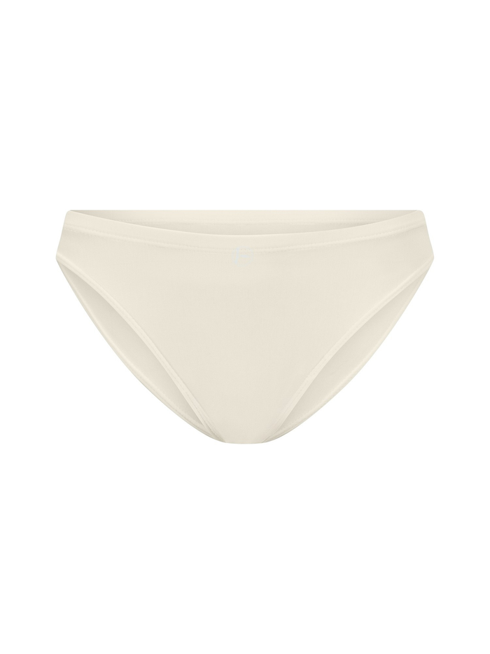 Bamboo cream bikini bottom on a white background