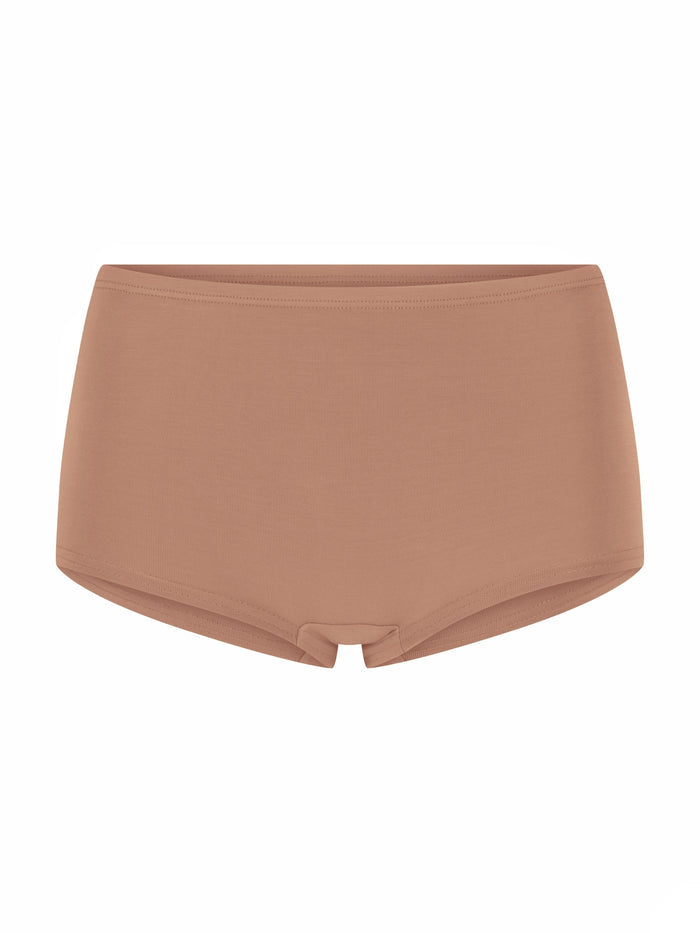 Bamboo Classic Boyleg Knickers - Toffee