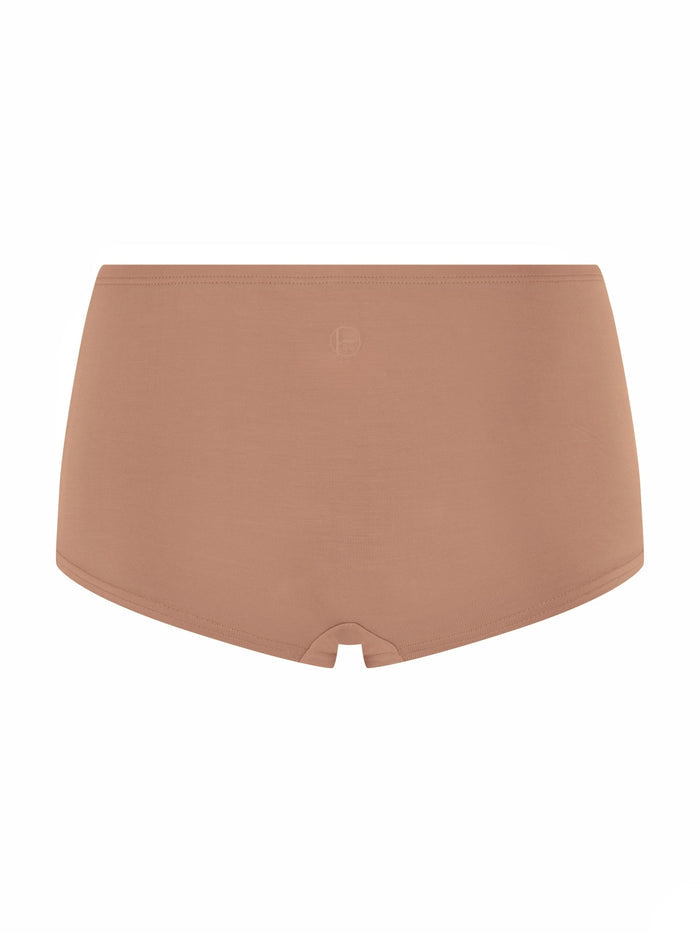 Bamboo Classic Boyleg Knickers - Toffee