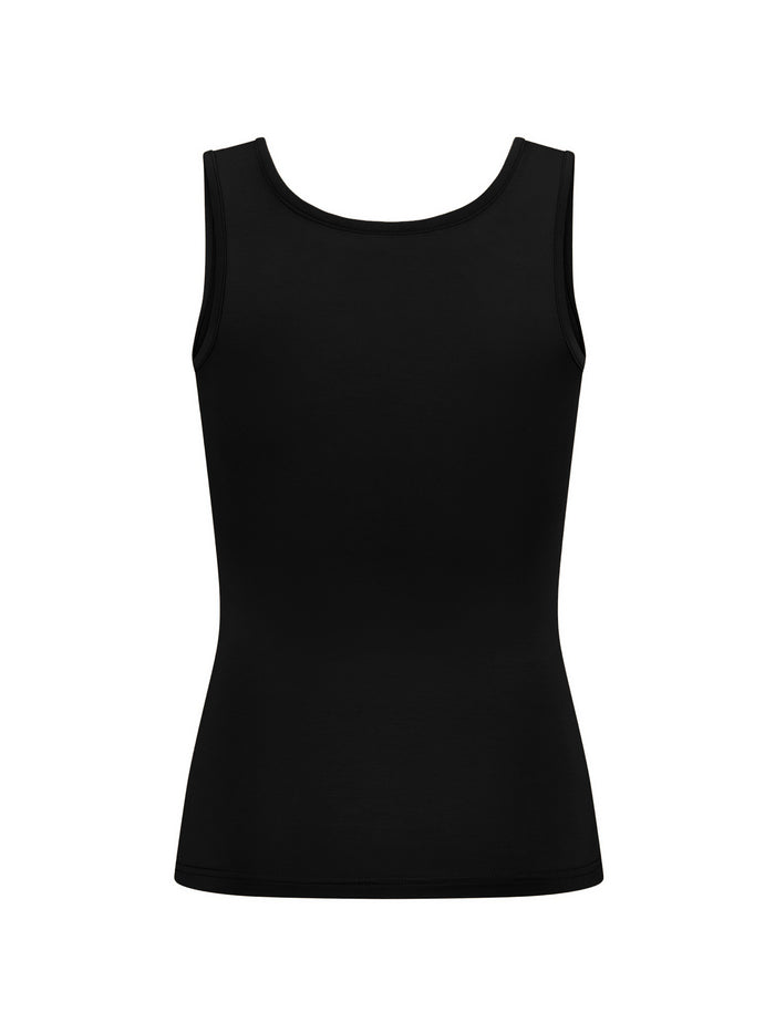 Black tank top on a white background