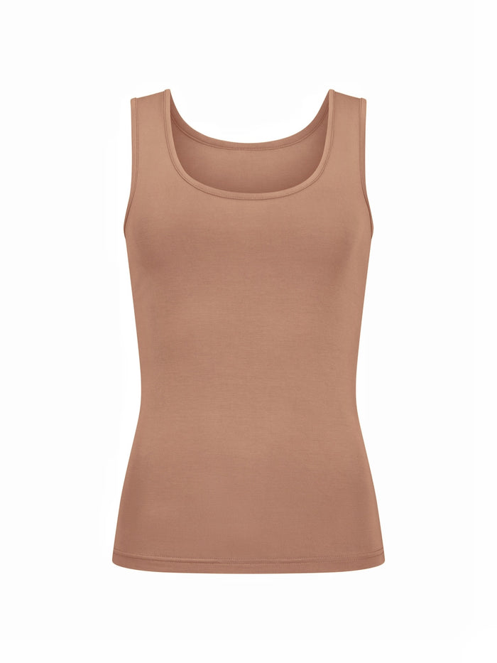 Bamboo Classic Singlet - Toffee