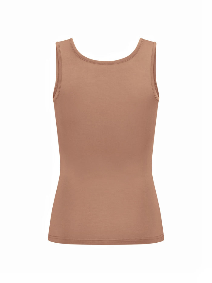 Bamboo Classic Singlet - Toffee