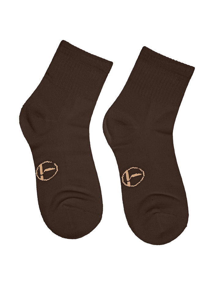 Bamboo Crew Socks - Cocoa