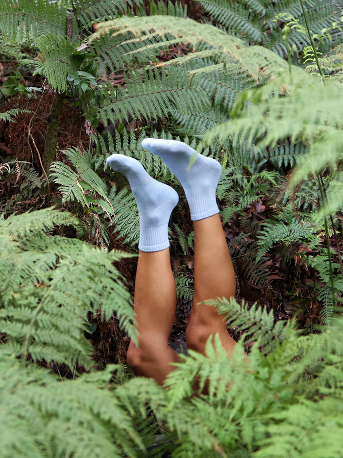 Bamboo Crew Socks - Topaz