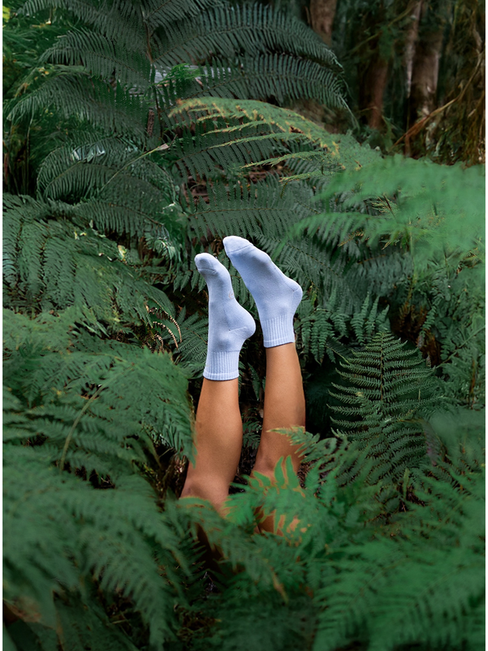 Bamboo Crew Socks - Topaz
