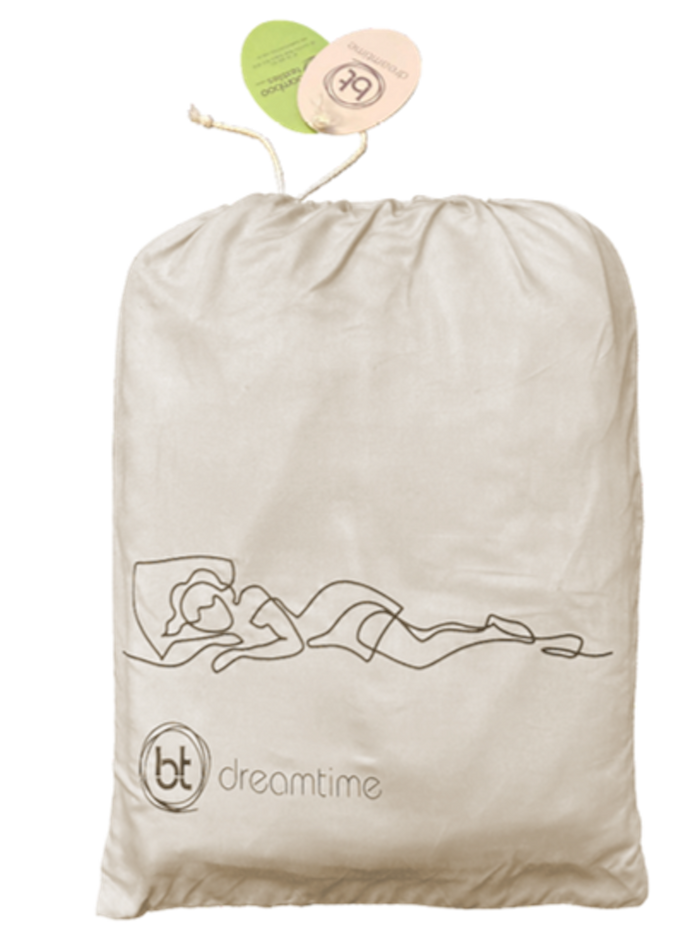 Bamboo Duvet Cover (King) - White/Macadamia