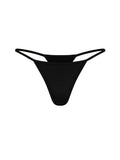Black barely there, string style g-string, women's bamboo underwear