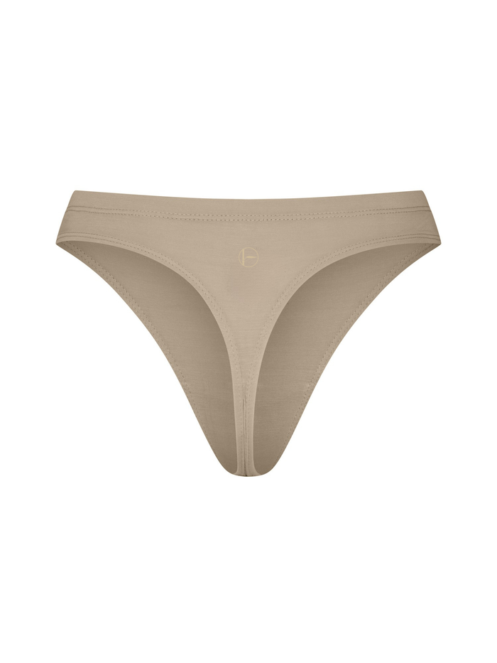 Caramel hip g-string thong, women's bamboo clothing