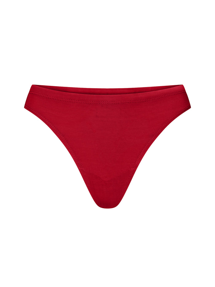 chili pepper red Bamboo Hip G-String  thong underwear designed for comfort and fit, made from soft bamboo fabric, women's bamboo clothing