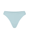 Bamboo light topaz blue hip g-string on a neutral background