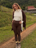 Bamboo Long Legging - Cocoa