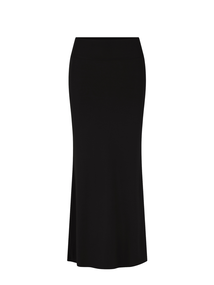 Black bamboo maxi tube pencil skirt, bamboo womens clothing