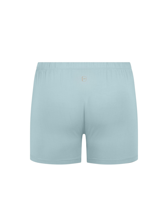 Light topaz blue men's boxer briefs on a white background