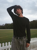 Bamboo Men's Long Sleeve T-Shirt - Black