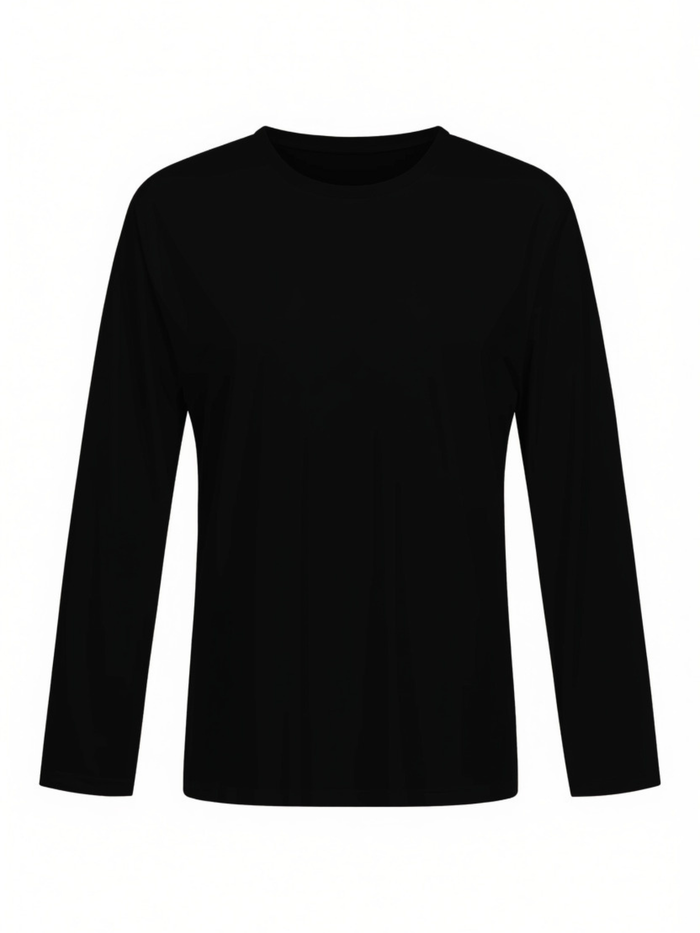 Bamboo Men's Long Sleeve T-Shirt - Black